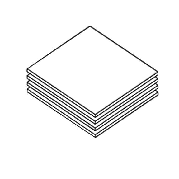 18BRBSK Warmwood Shelf Kit 4/Carton